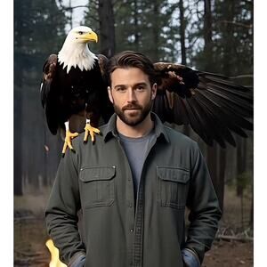 Legendary White Tails Men 2XL Journeyman Shacket Shirt Jacket Micro suede LINED